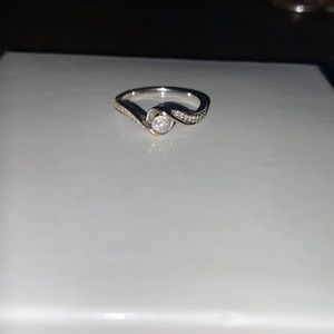 Engagement ring, real diamond. size 6